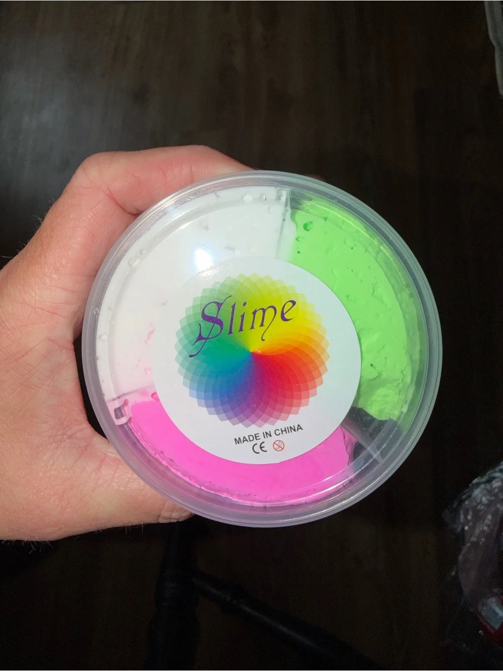 Trio Pack of slime - Pink, White & Green